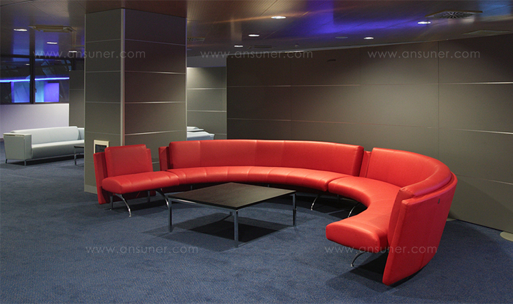 蛇形公共沙发、HY-K1216产品详情|大堂沙发|办公沙发|办公家具