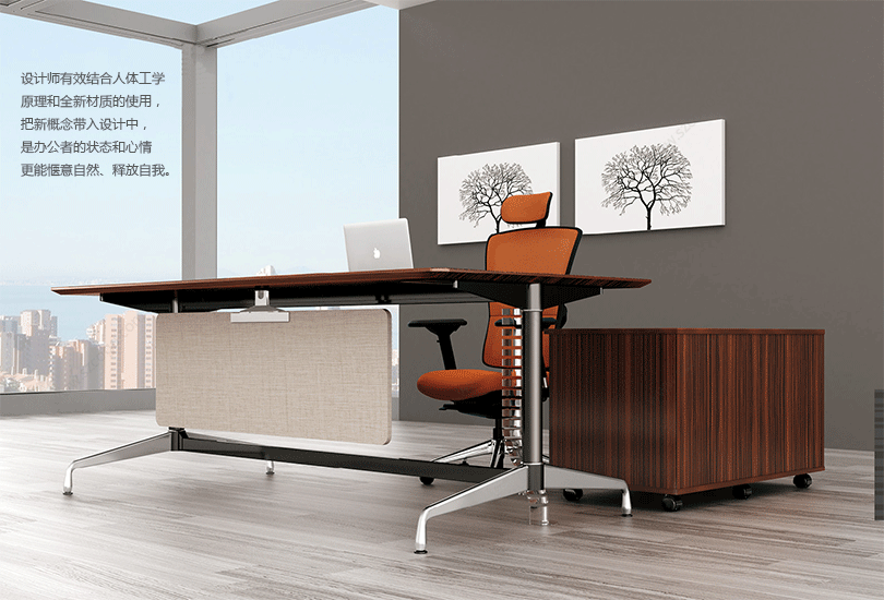 瑞克、HY-B3010产品详情|时尚大班桌|办公桌|办公家具