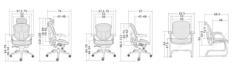 金卓、HY-E1030产品详情|网布职员椅|办公椅|办公家具