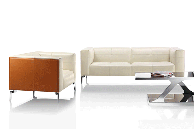 现代真皮沙发、HY-F1003产品详情|现代真皮沙发|办公沙发|办公家具